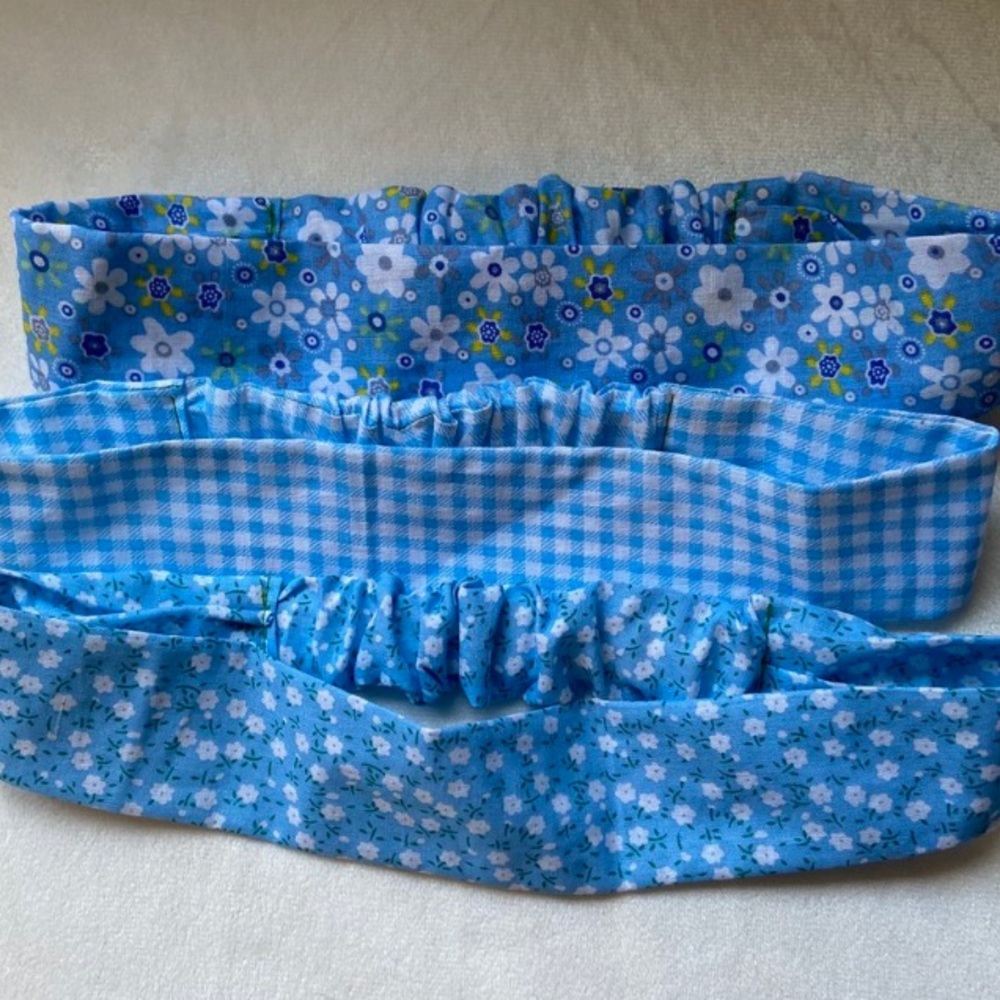 3 Floral Stretchy Headbands set